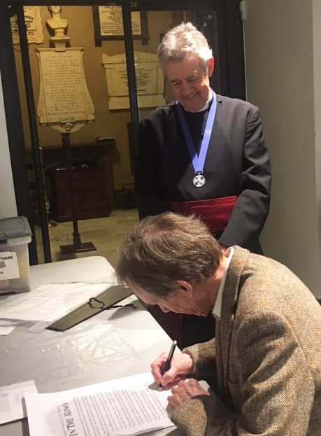 J. Chester Johnson Signs “In The Rows”